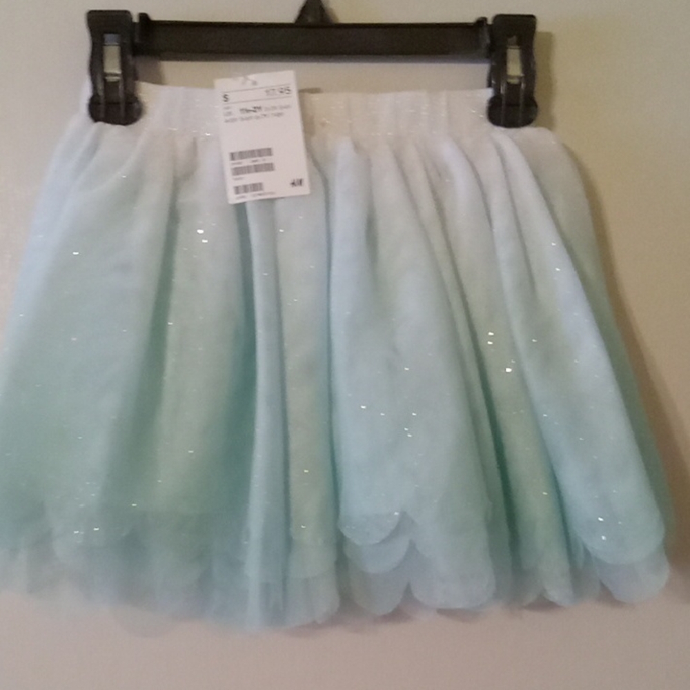 H&M Sparkling Teal Tutu/ Mini Skirt